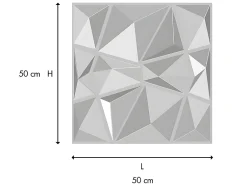 Panneau mural 3D à peindre - pack de 3m² - lot de 12 pièces - ANGLY-Vente-unique Hot