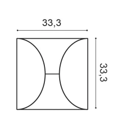 Panneau mural 3D CIRCLE à combiner à l'infini W107-Orac Decor Discount