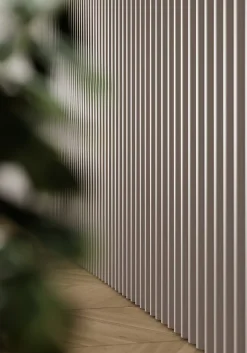 Hardwarexchange Panneau mural 3D en MDF massif Gris mat de 2760 mm X 750 mm SMOOTH WAVY