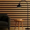 Panneau mural 3D MIDDLE WAVY 2760 x 750 x 12 mm chêne noir satiné-Hardwarexchange