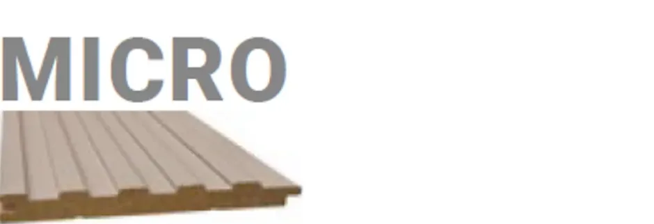 Hardwarexchange Panneau mural 3D MICRO WAVY Chene Fonce satine 2760 x 495 x 12 mm