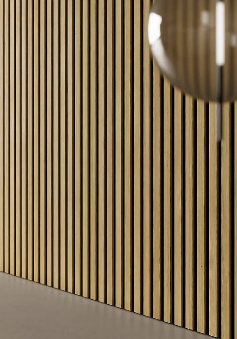 Hardwarexchange Panneau mural 3D MICRO WAVY Chene Fonce satine 2760 x 495 x 12 mm