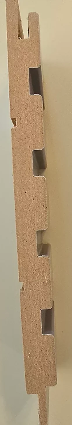 Hardwarexchange Panneau mural 3D MIDDLE vagues 2760x750 mm blanc satiné