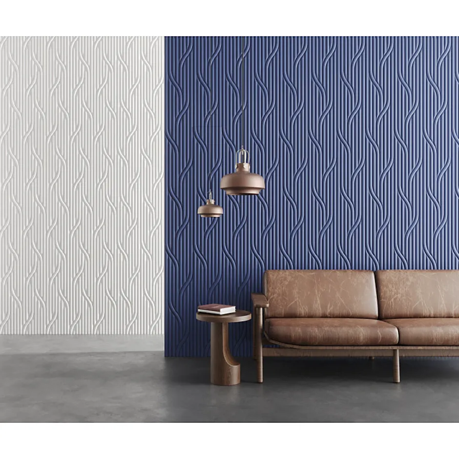 Orac Decor Panneau mural 3D motifs fluides - - L200xp1.6xH25cm - Carton complet 8 panneaux - W213