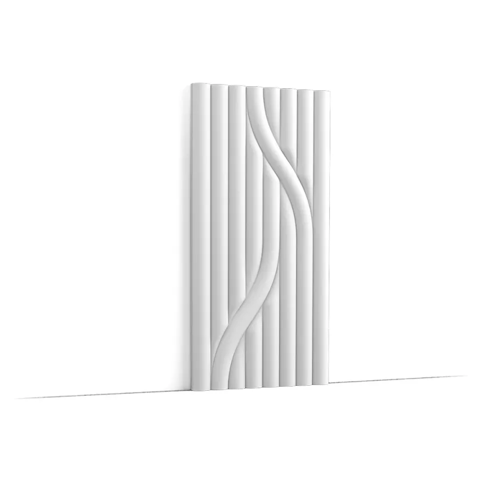 Orac Decor Panneau mural 3D motifs fluides - - L200xp1.6xH25cm - Carton complet 8 panneaux - W213