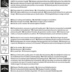 Panneau mural 3D RIDGE W112, L200 x H25 x l1.9 cm-Orac Decor Hot