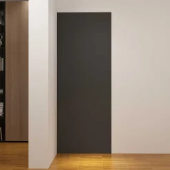 AICA Sanitaire Panneau mural de douche Noir 120 x 210 cm mural aluminium avec 1 profile - Étanche, durable et facile à nettoyer