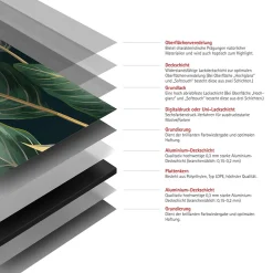 Panneau mural de salle de bains l.150 x H.255 cm, motifs feuilles bananier, DecoDesign-Schulte Discount