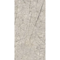 Schulte Panneau mural de salle de bains l.150 x H.255 cm, effet pierre greige veiné, DécoDesign Softtouch