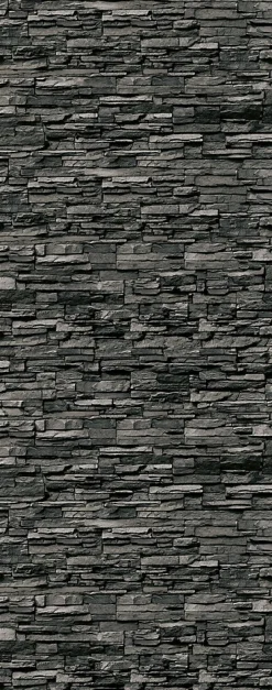 Schulte Panneau mural de salle de bains l.100 x H.255 cm, effet parement pierre gris, Décodesign vendu par 2