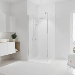 Schulte Panneau mural de salle de bains l.90x255 cm, blanc, DécoDesign