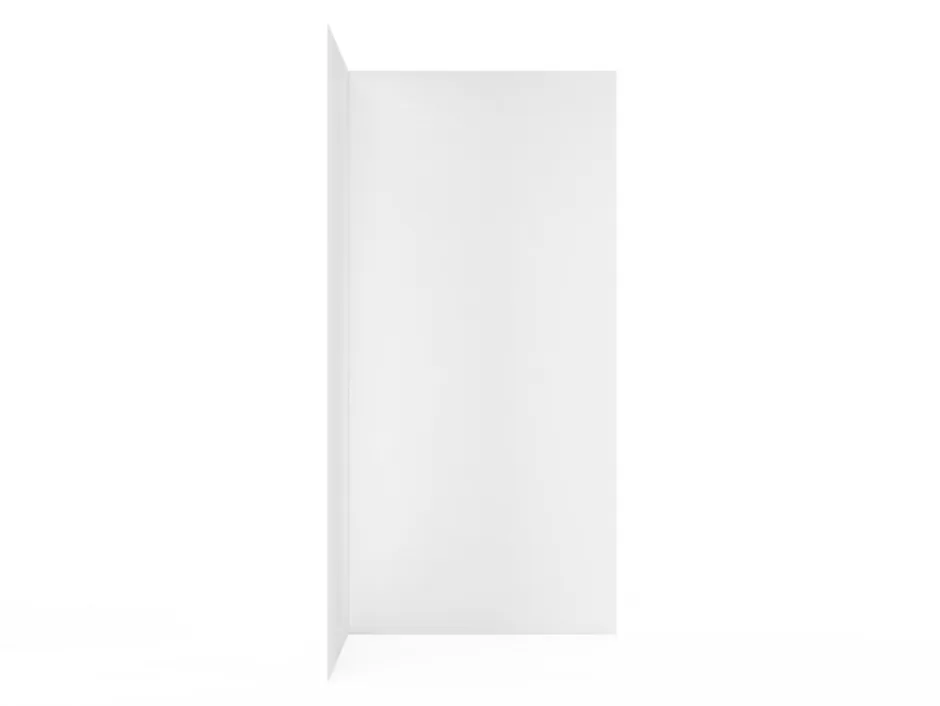 Schulte Panneau mural de salle de bains l.100 x H.210 cm, blanc effet structuré, Décodesign vendu par 2