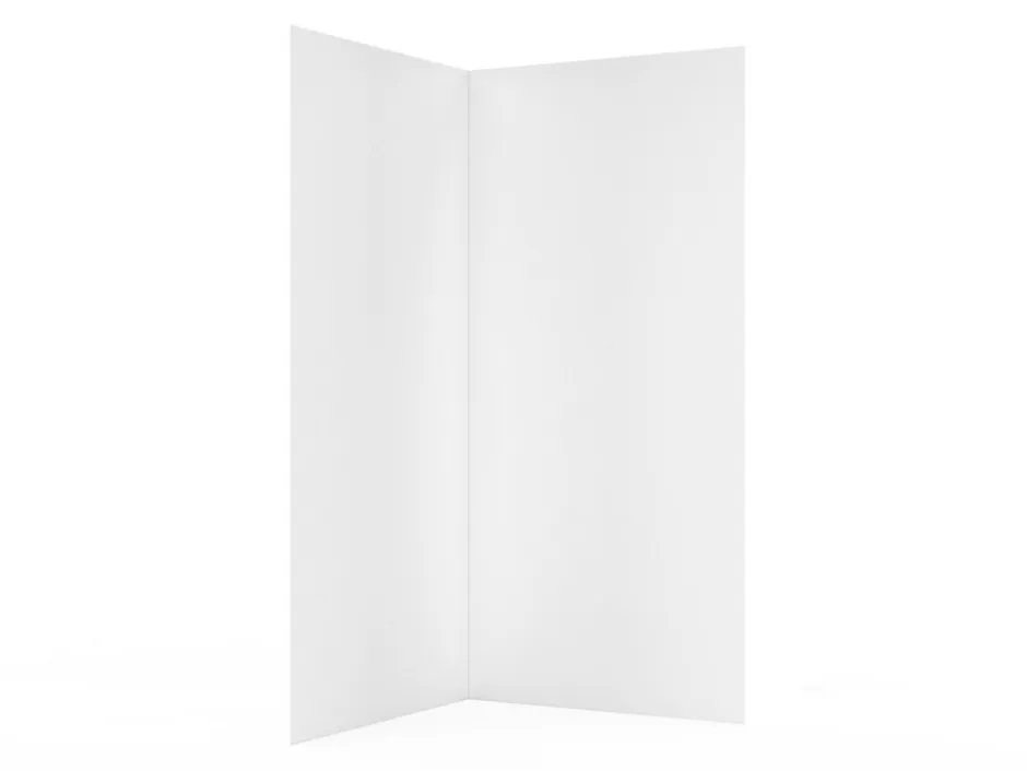 Schulte Panneau mural de salle de bains l.100 x H.210 cm, blanc effet structuré, Décodesign vendu par 2