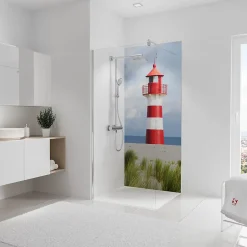 Schulte Panneau mural de salle de bains l.90 x H.210 cm, phare, DécoDesign Photo