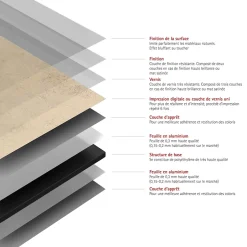 Schulte Panneau mural de salle de bain l.125 x H.255 cm, travertin beige, DécoDesign