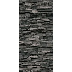 Schulte Panneau mural de salle de bains l.100 x H.210 cm, effet parement pierre gris, Décodesign vendu par 2