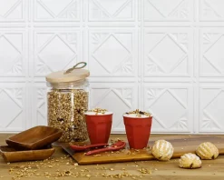 Panneau mural PVC 3D Artnuvo blanc 47 x 61,7 cm-Innovera Decor Online