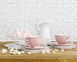 Innovera Decor Panneau mural PVC 3D Empire blanc 47 x 61,7 cm