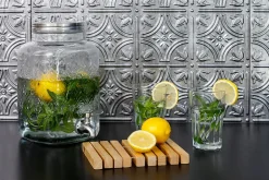 Innovera Decor Panneau mural PVC 3D Empire argent 47 x 61,7 cm