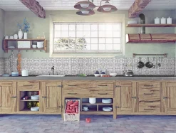 Innovera Decor Panneau mural PVC 3D Empire argent 47 x 61,7 cm