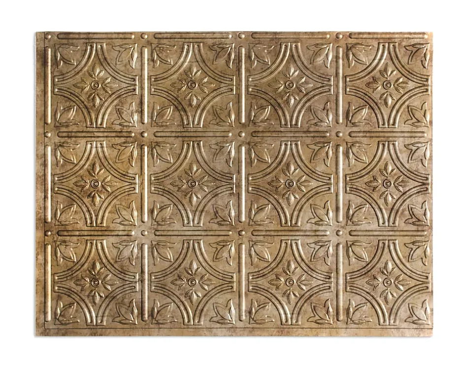 Panneau mural PVC 3D Empire bronze 47 x 61,7 cm-Innovera Decor