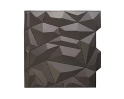 Panneau mural PVC 3D Glacier gris 61 x 61 cm-Innovera Decor