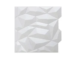 Innovera Decor Panneau mural PVC 3D Glacier blanc 61 x 61 cm