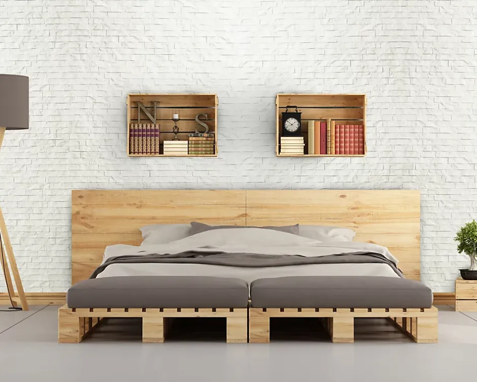 Innovera Decor Panneau mural PVC 3D Ledge blanc 61 x 61 cm