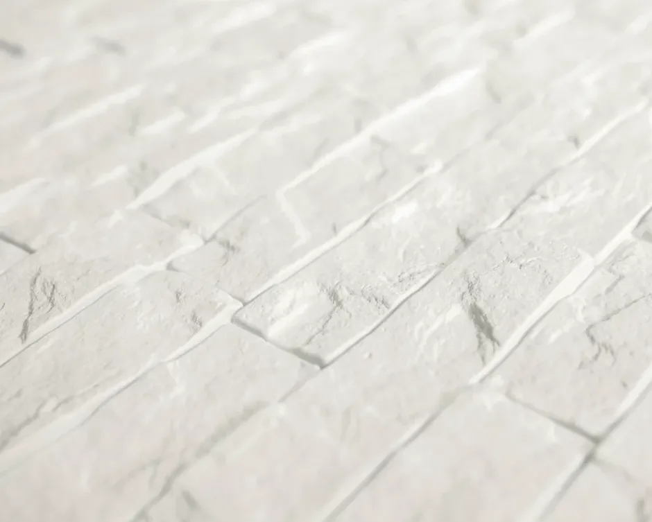 Innovera Decor Panneau mural PVC 3D Ledge blanc 61 x 61 cm