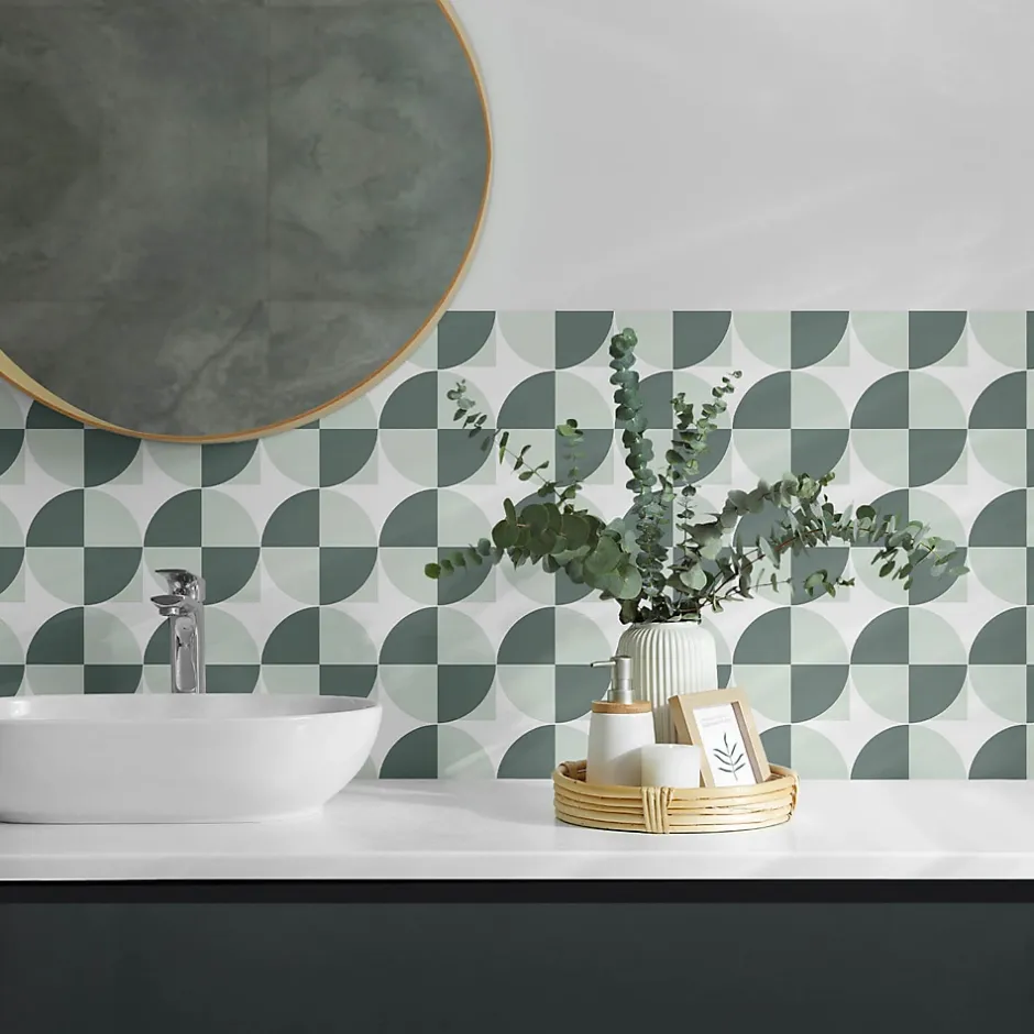 Wallfluent Panneau Mural PVC 100x50 cm Mosaïque Rectangulaire 1 pièce