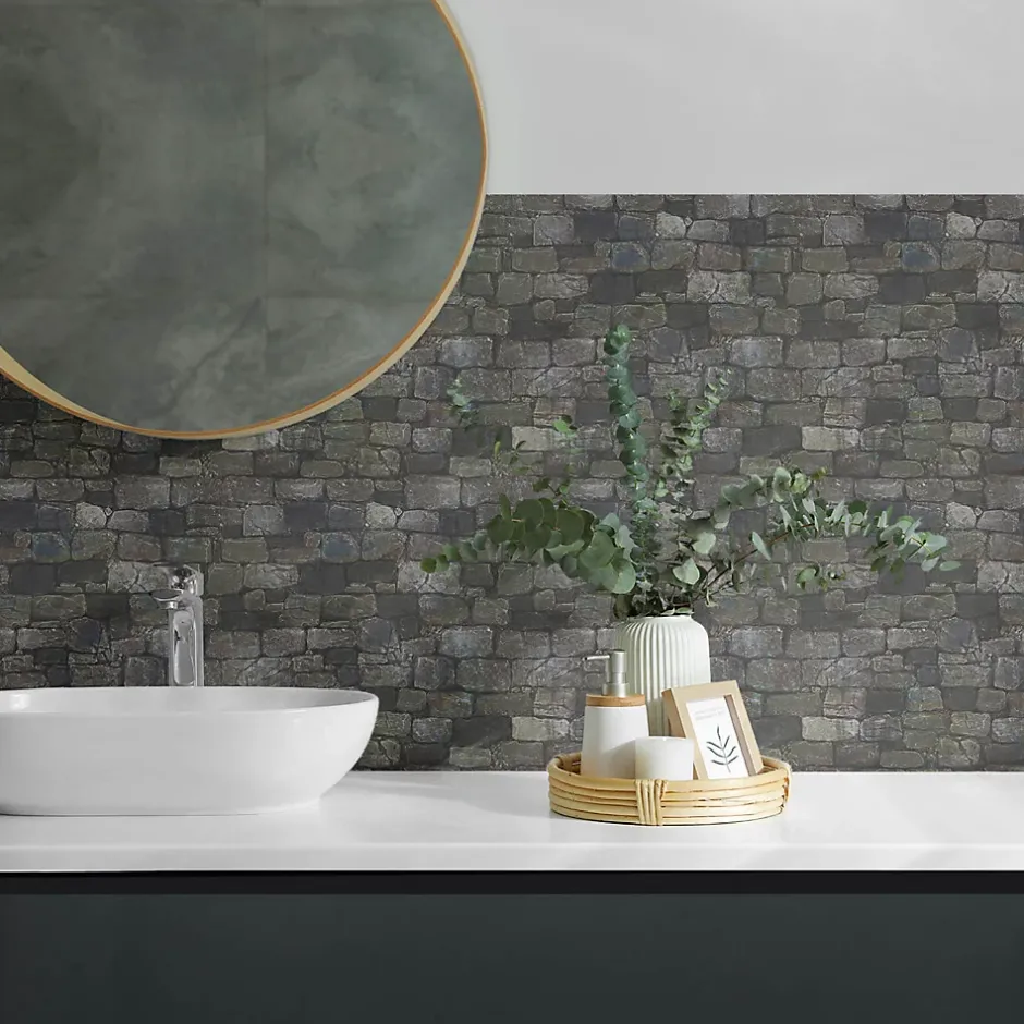 Wallfluent Panneau Mural PVC 120x60 cm Motif Floral Végétal 1 pièce