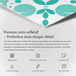 Panneau Mural PVC 120x60 cm Motif Géométrique En Losange 1 pièce-Wallfluent New
