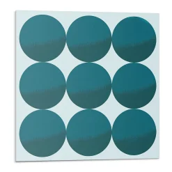 Wallfluent Panneau Mural PVC 50x50 cm Disposition De Cercles Dans Une Grille 4 pièces