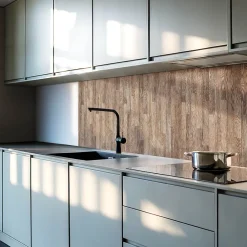 Wallfluent Panneau Mural PVC 50x50 cm Motif De Plancher 4 pièces