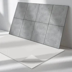 Panneau Mural TV 100x50 cm Texture Du Béton Brut 1 pièce-Wallfluent Hot