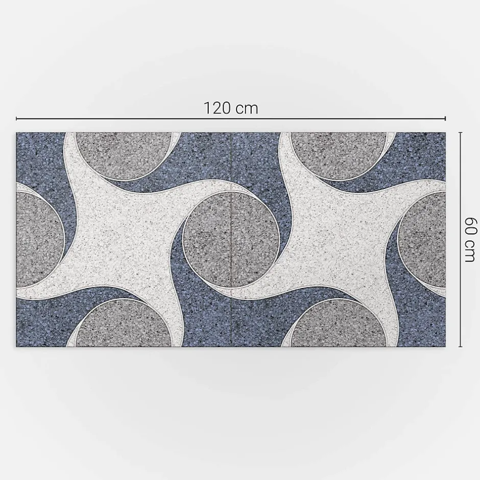 Wallfluent Panneau Mural TV 120x60 cm Motifs Élégants 1 pièce