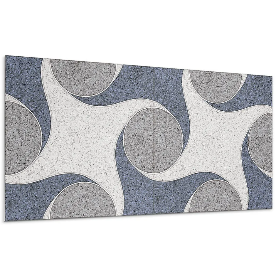 Wallfluent Panneau Mural TV 100x50 cm Motifs Élégants 1 pièce