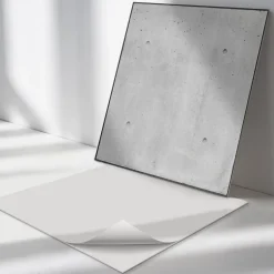 Panneau Mural TV 50x50 cm Texture Du Béton Brut 4 pièces-Wallfluent Online