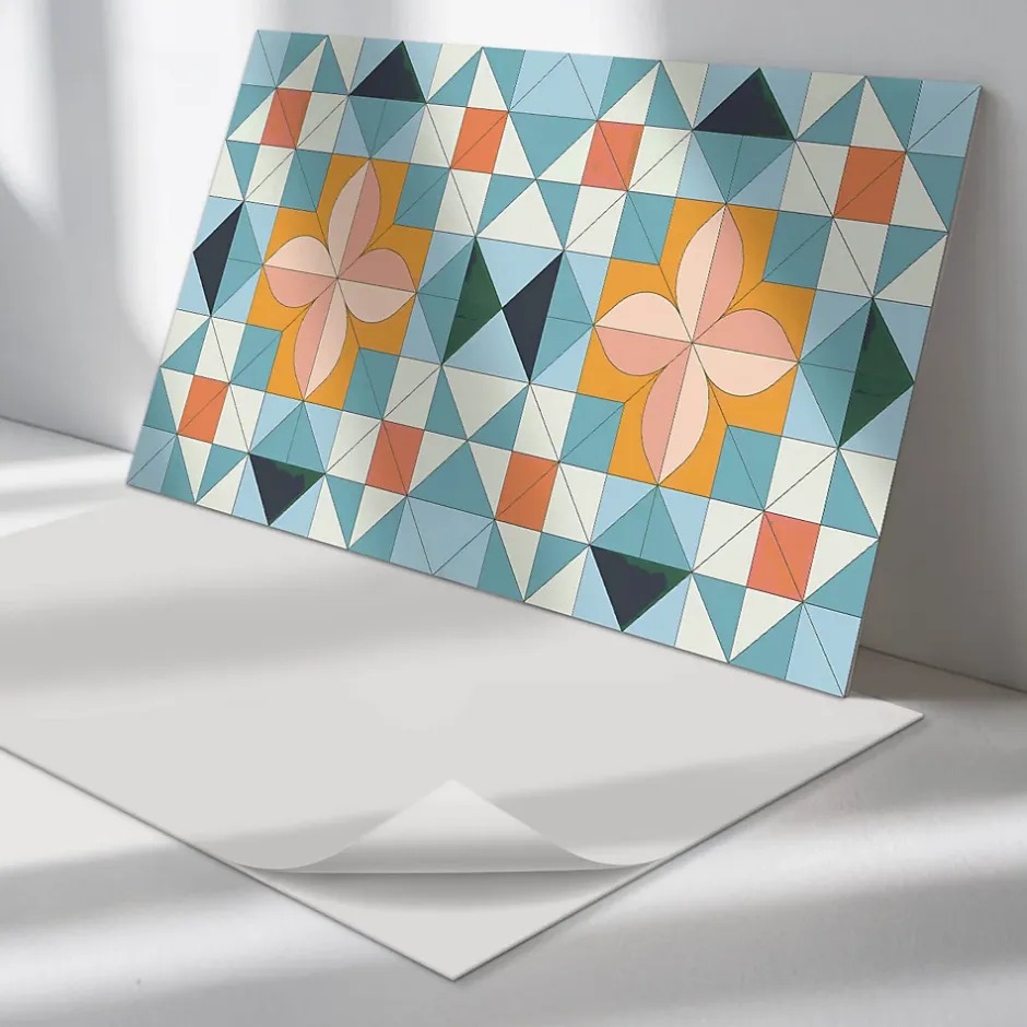 Panneau Mural TV 100x50 cm Géométrie Des Formes 1 pièce-Wallfluent Online