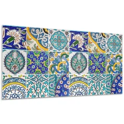 Panneau Mural 100x50 cm Mosaïque De Pierre Veinée 1 pièce-Wallfluent Clearance