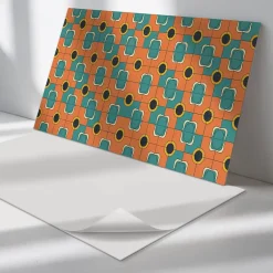 Wallfluent Panneau Mural 120x60 cm Triangles Géométriques Dans L'agencement 1 pièce