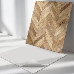 Panneau Mural 50x50 cm Motif En Chevrons Pour Le Bois 4 pièces-Wallfluent Online