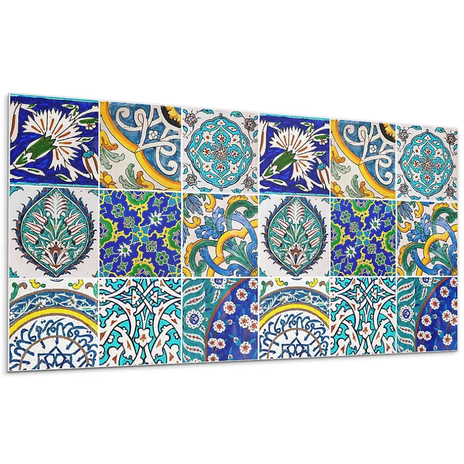 Wallfluent Panneau Mural 120x60 cm Mosaïque De Pierre Veinée 1 pièce