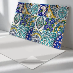 Wallfluent Panneau Mural 120x60 cm Mosaïque De Pierre Veinée 1 pièce