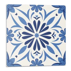 Wallfluent Panneau Mural 50x50 cm Motif Floral En Arrière-Plan 4 pièces
