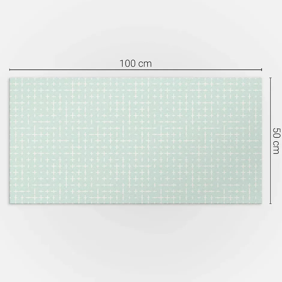 Panneau Mural 100x50 cm Motifs En Mosaïque Géométrique 1 pièce-Wallfluent