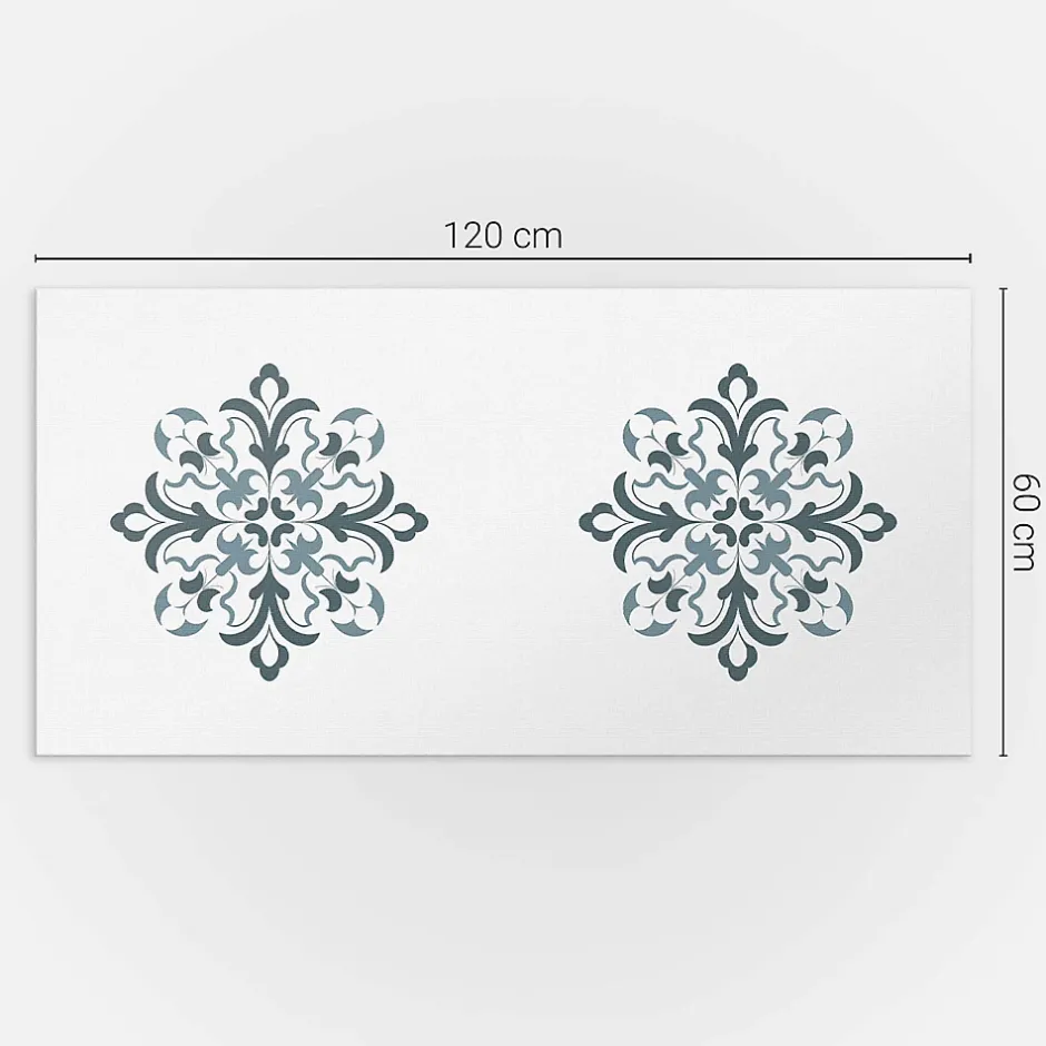 Wallfluent Panneau Mural 120x60 cm Motif Floral Orné 1 pièce