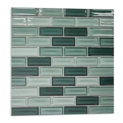 Panneau Mural 50x50 cm Mosaïque Rectangulaire Dans Les Tons 4 pièces-Wallfluent Sale