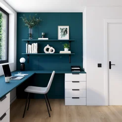 Panneau Ninna OSB-3 bleu 122 x 60 x 1,5 cm-Foge Discount