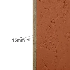 Foge Panneau Ninna OSB-3 terracotta122 x 60 x 1,5 cm
